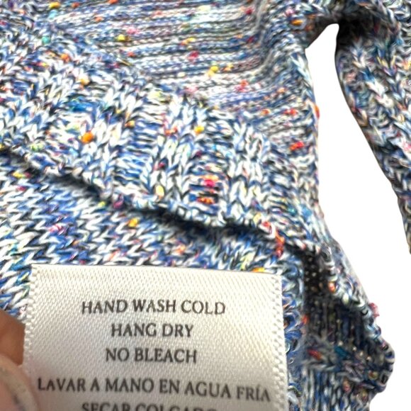 Rails Speckled Blue Elsa Sweater Multicolor Knit Long Sleeve Crewneck Size Small - Picture 11 of 12